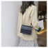 2025 new spring and summer new contrast color chain bag women's Korean version all-match shoulder crossbody fashionable texture small square bag