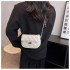 2025 new high-grade diamond chain niche commuter small gold bead crossbody small bag female spring and summer niche all-match