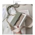 2025 new spring and summer new contrast color chain bag women's Korean version all-match shoulder crossbody fashionable texture small square bag